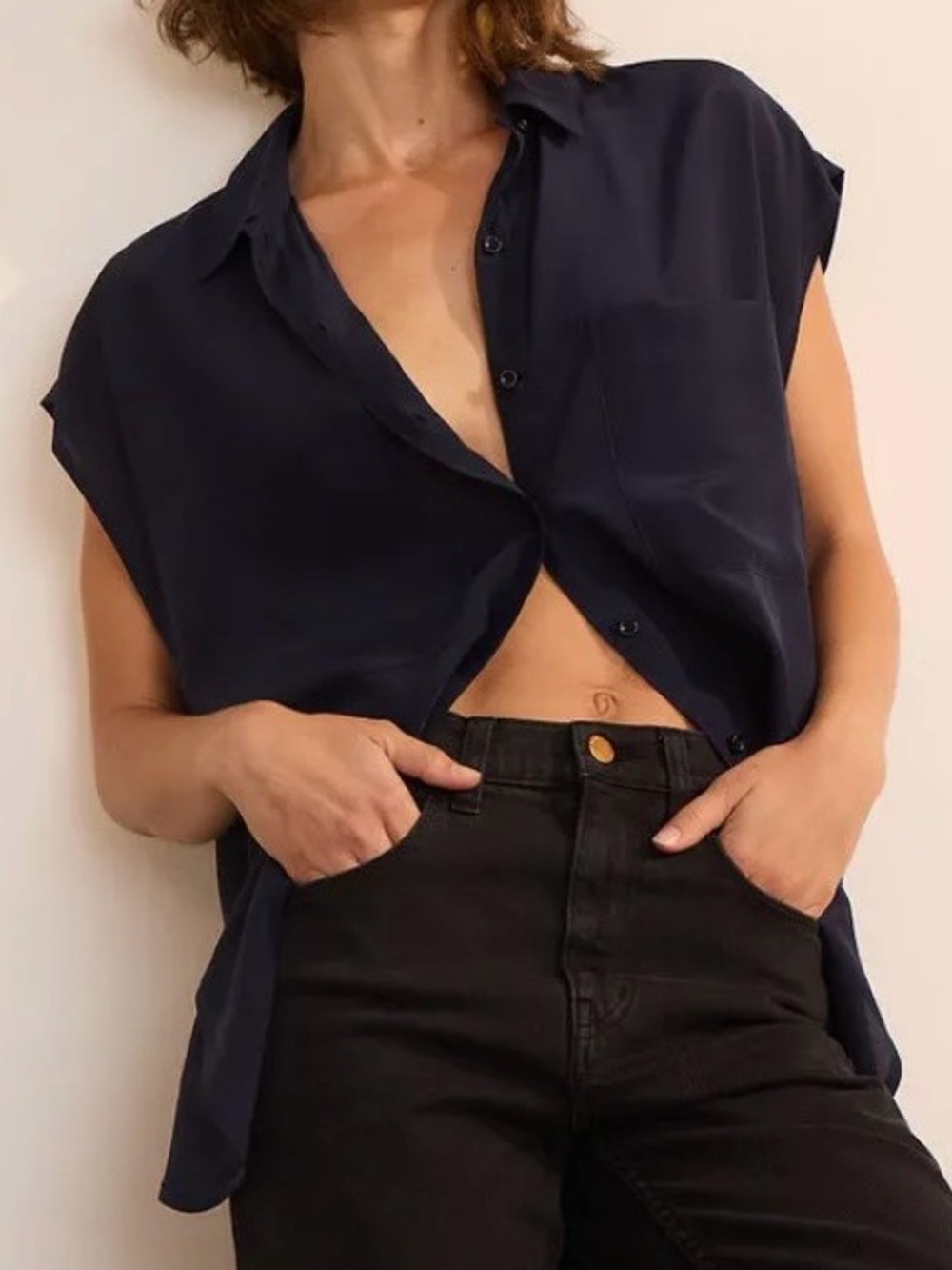 Jamie Haller Reiki silk button down shirt